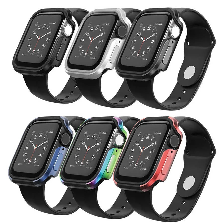 Wiwu Defense Armor Series Case For Apple Watch 44/45 Mm - Silver - Tashqila Wiwu Defense Armor Series Case For Apple Watch 44/45 Mm - Silver - Tashqila